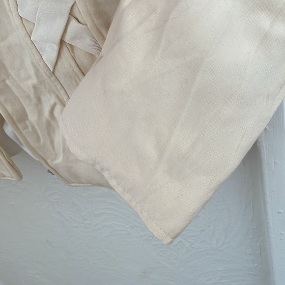 VALENTINO BOUTIQUE Women's Knotted Detail Open Front Cardigan Blazer - Picture 2 of 7